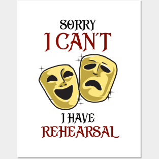 Funny Rehearsal Shirt. Actor's Gift. Actress Gift. Posters and Art